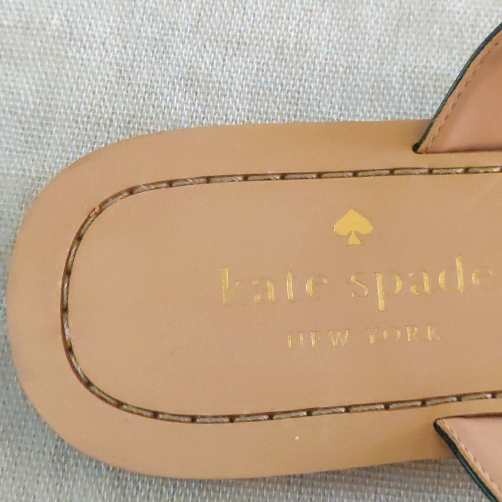 Kate Spade Cassia Thong Flat Black Sandal. Size 8.5 - Picture 5 of 9